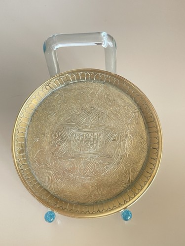 Antiker judaica messingteller - antiker,