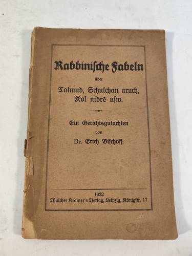 Heft rabbinische fabeln 1922 - fabeln,