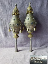 paar/2 antike Rimonim 925