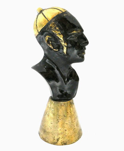 Judaica bronze büste 1940er - judaica,