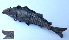 JUDAICA Fisch Silber um 1880 -