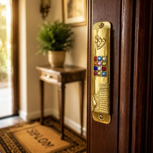 Mezuzah hülle verspiegelte - mezuzah-hülle,